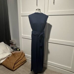 Elegant Navy Blue Maxi Dress